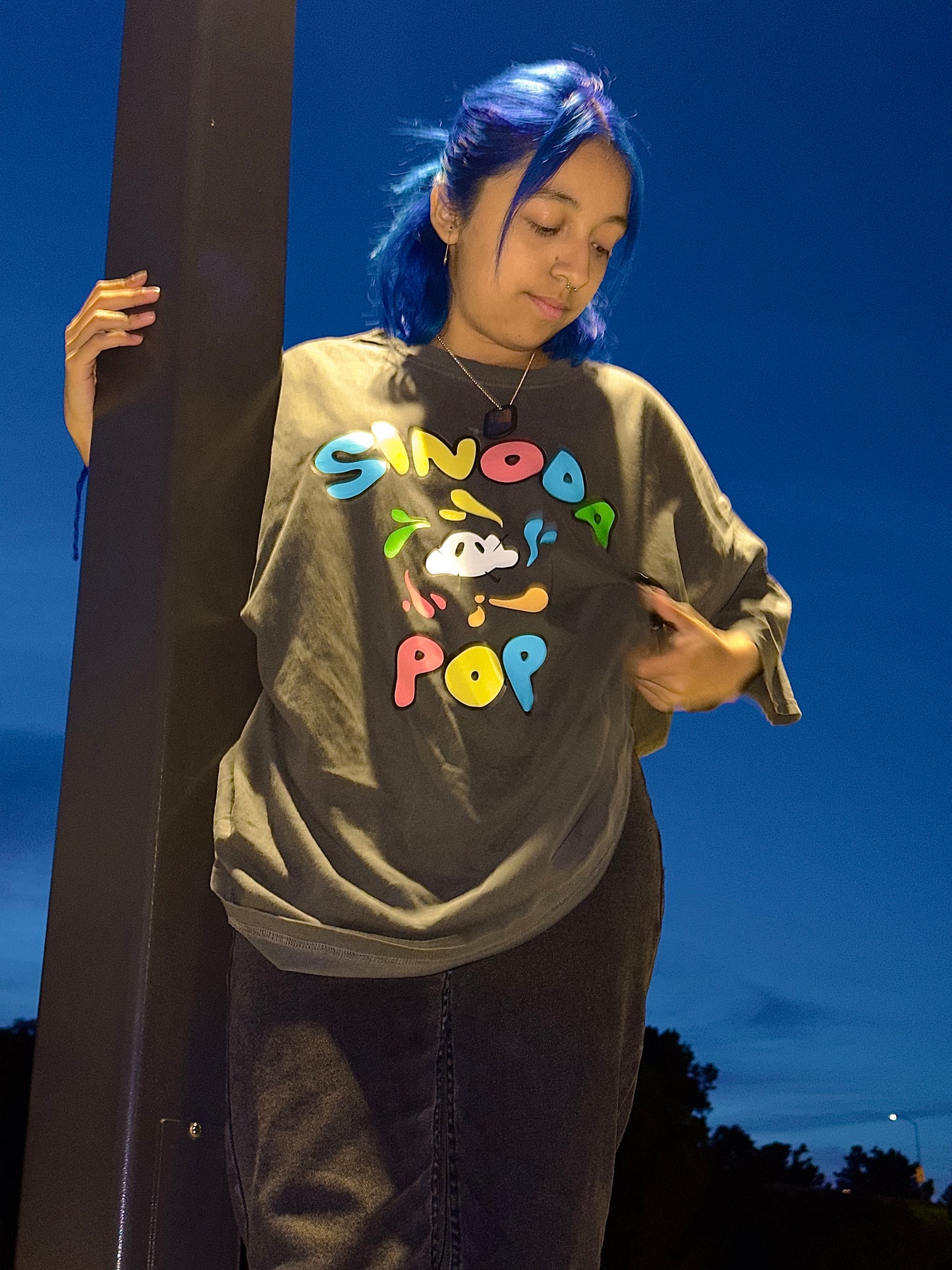 Color Explosion Oversized Tee