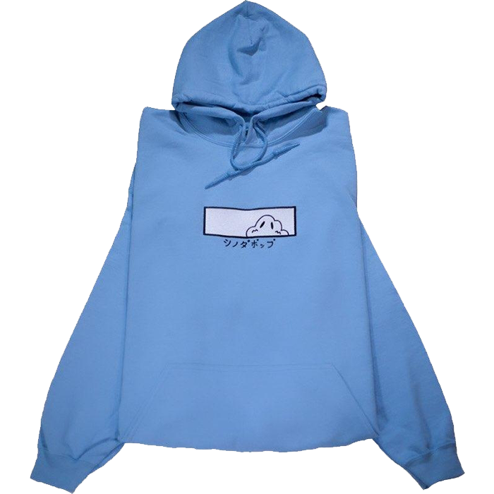 Awful light blue discount hoodie