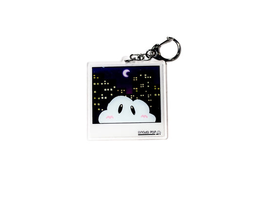 Polaroid Night City Keychain